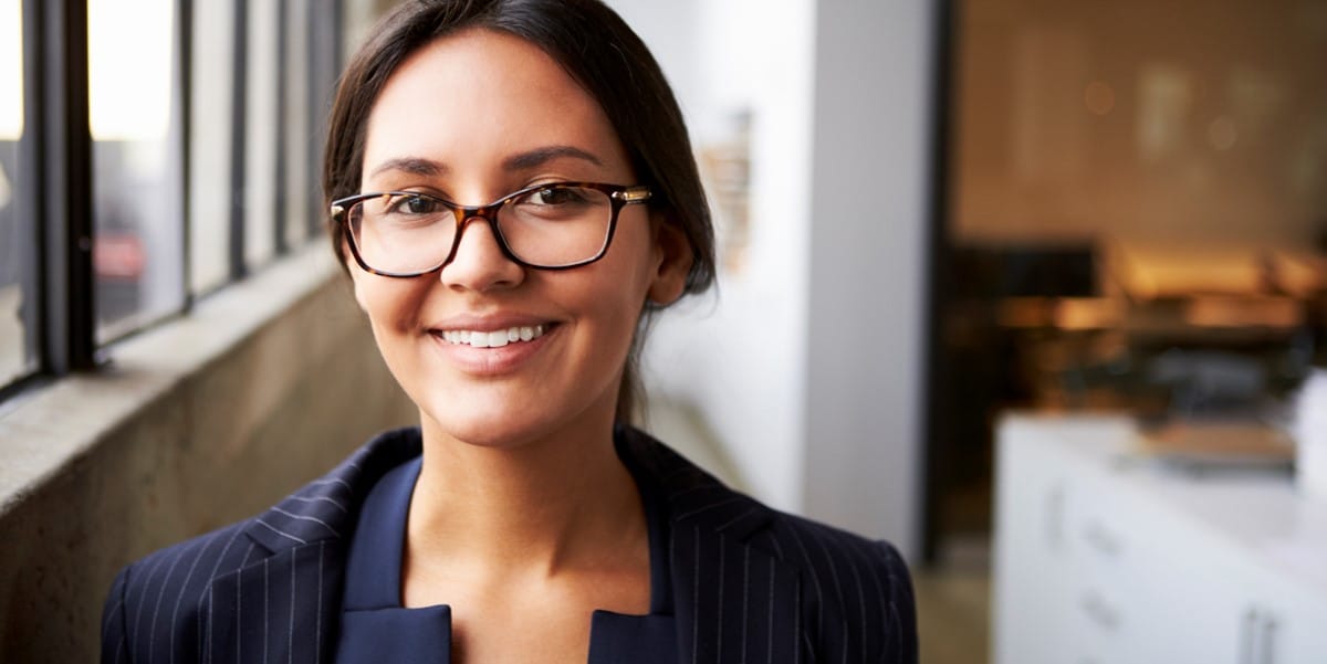 woman smiling