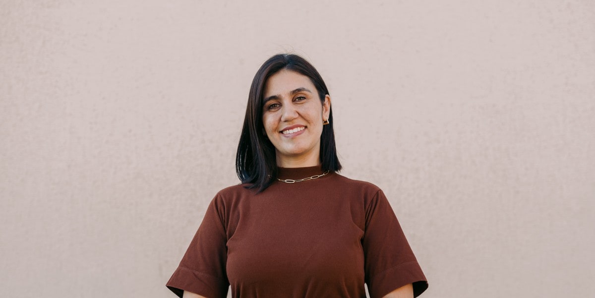woman smiling