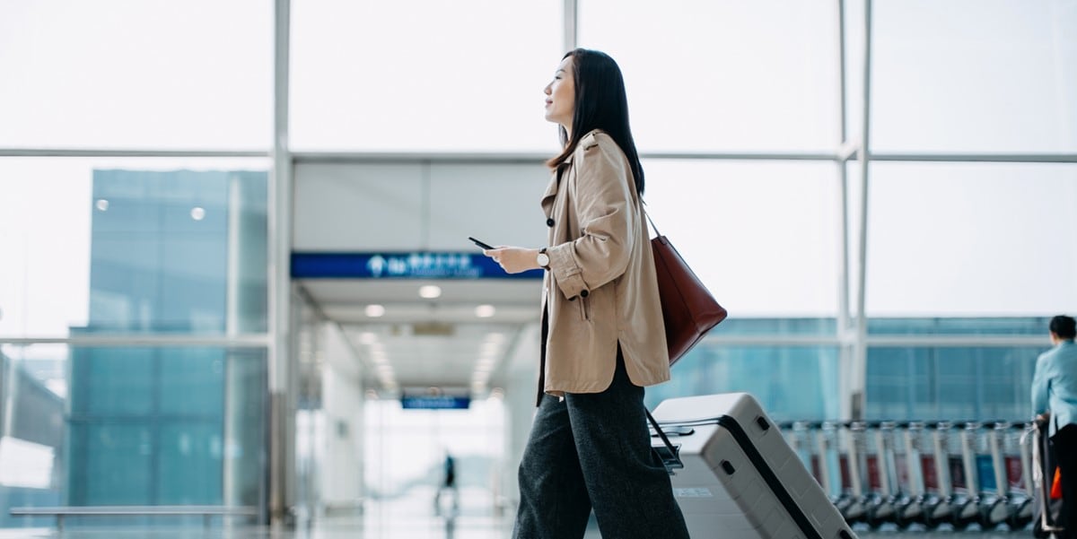 woman in airport