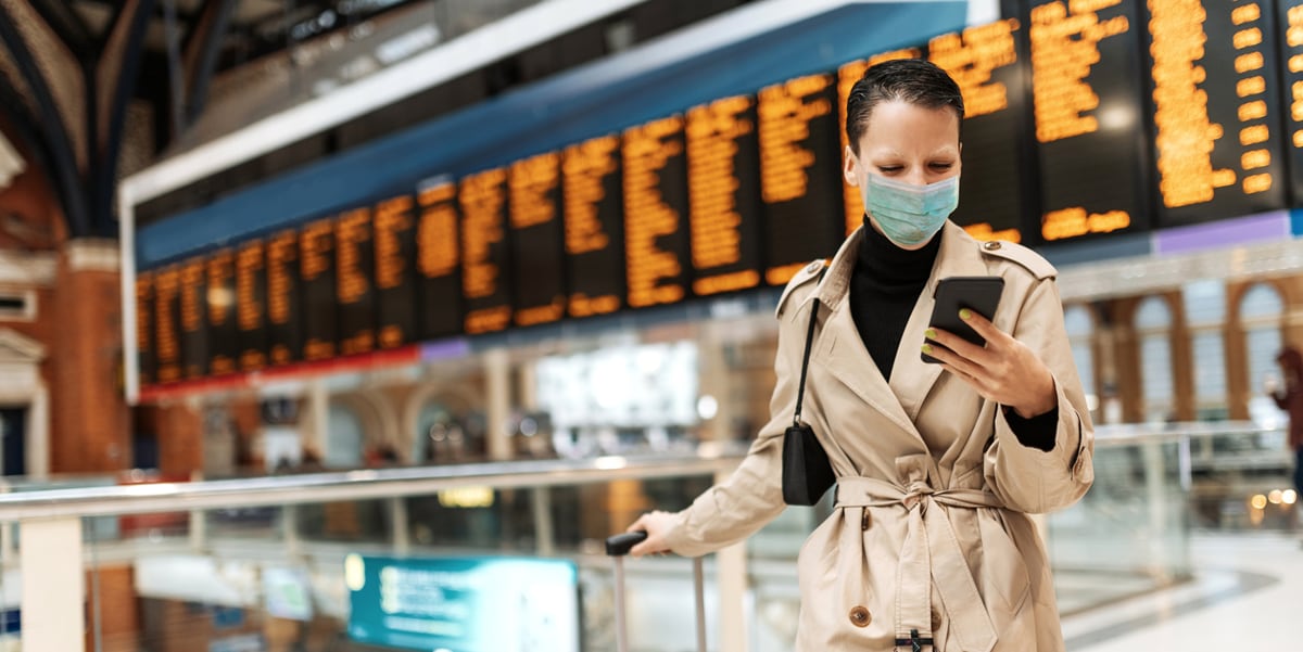 woman at airport