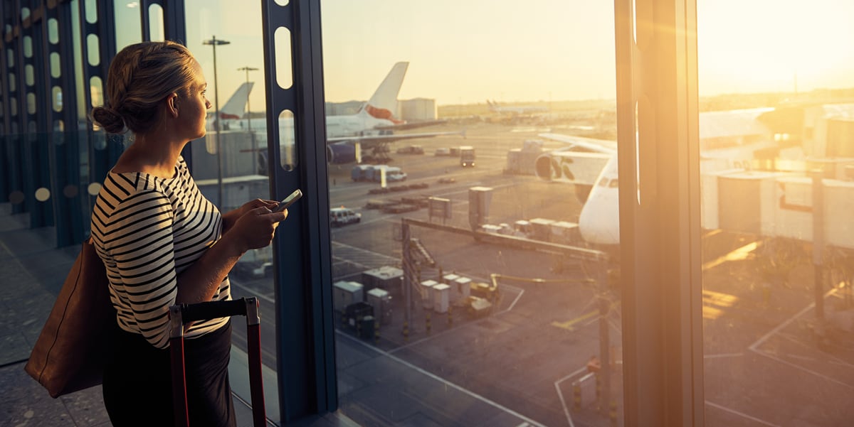 woman at airport