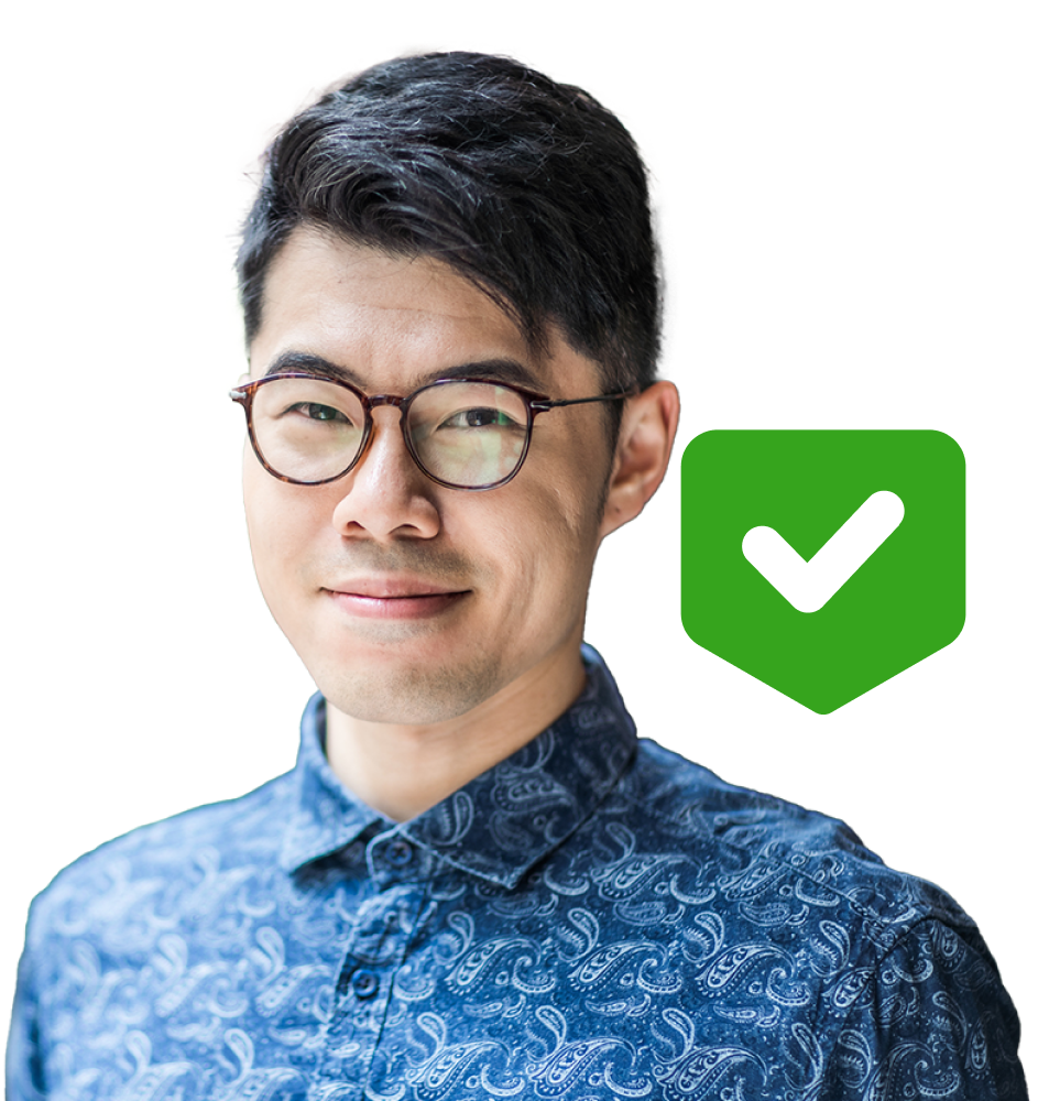 Man excited that his message has been received