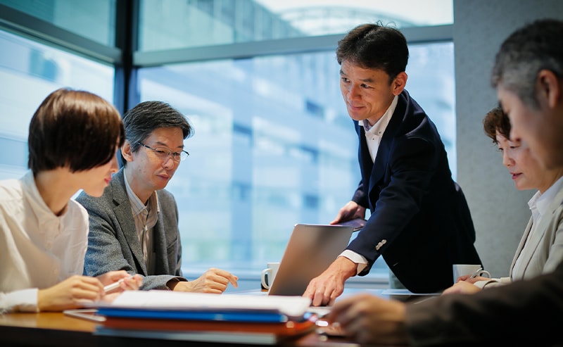 collaboration in office