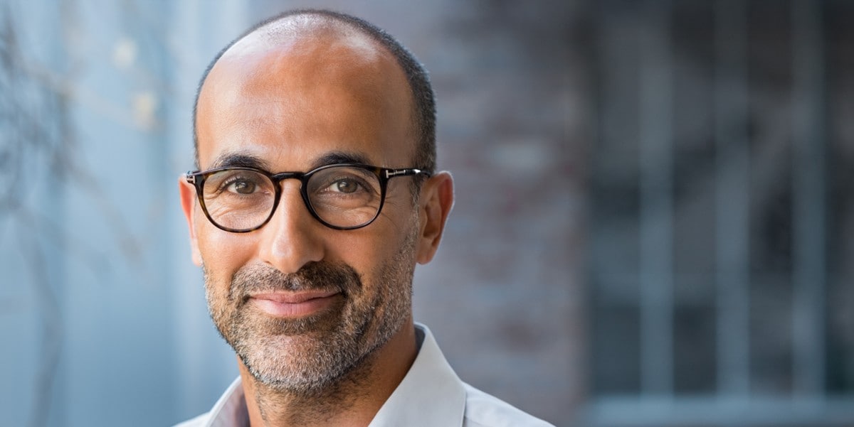 businessman with glasses