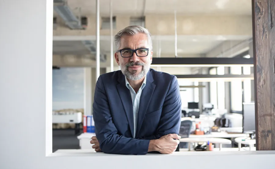 cfo at a desk