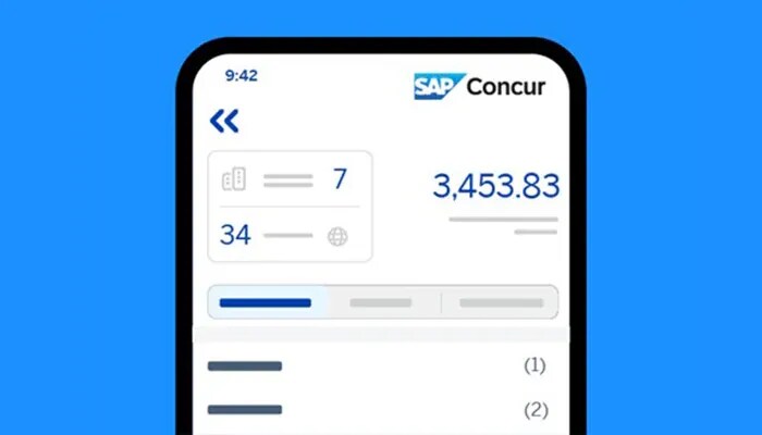 concur expense screenshot on iphone