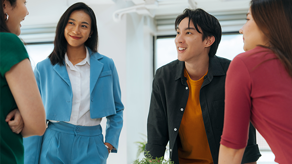 young finance professionals in office