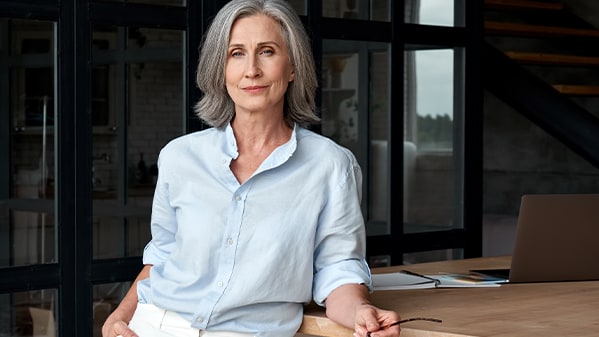 CFO standing proudly