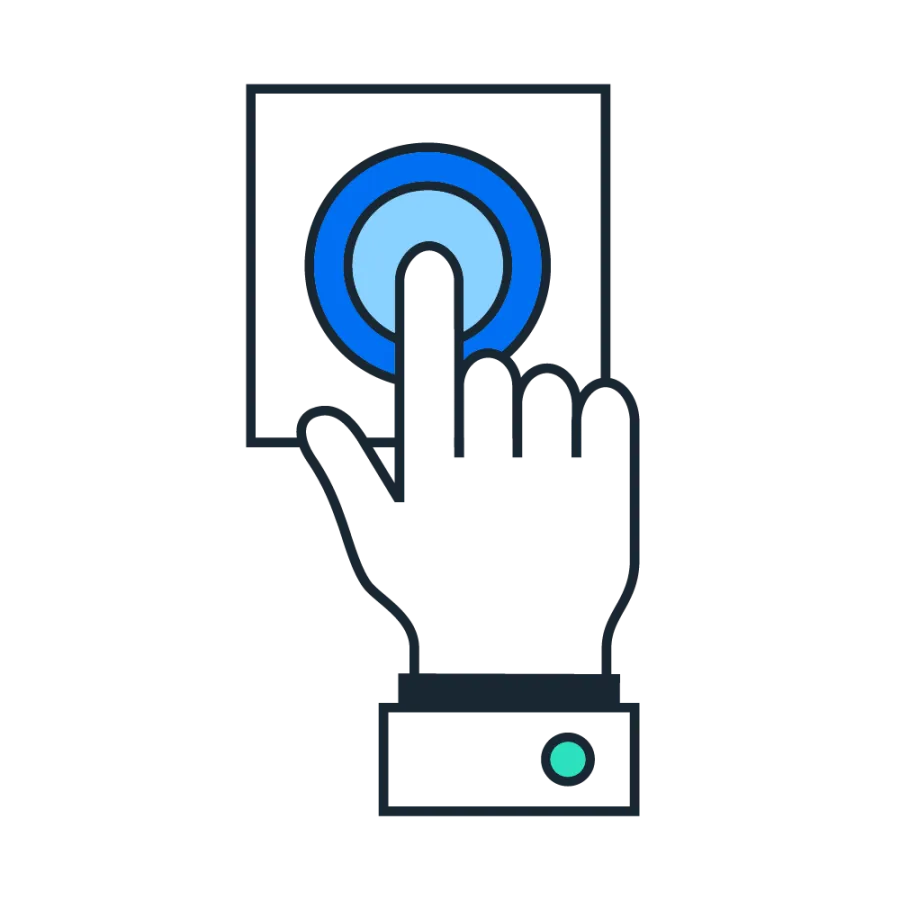 clicking a button