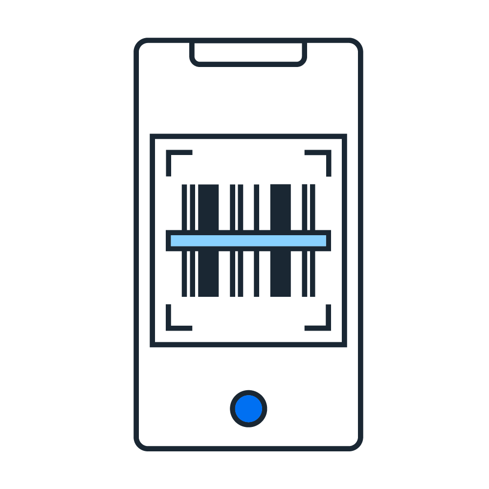 graphic of phone with receipt